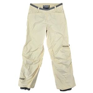 Black Dot MEDIUM Snow Pants Womens Cream Pro Series Waterproof Skiing Trousers